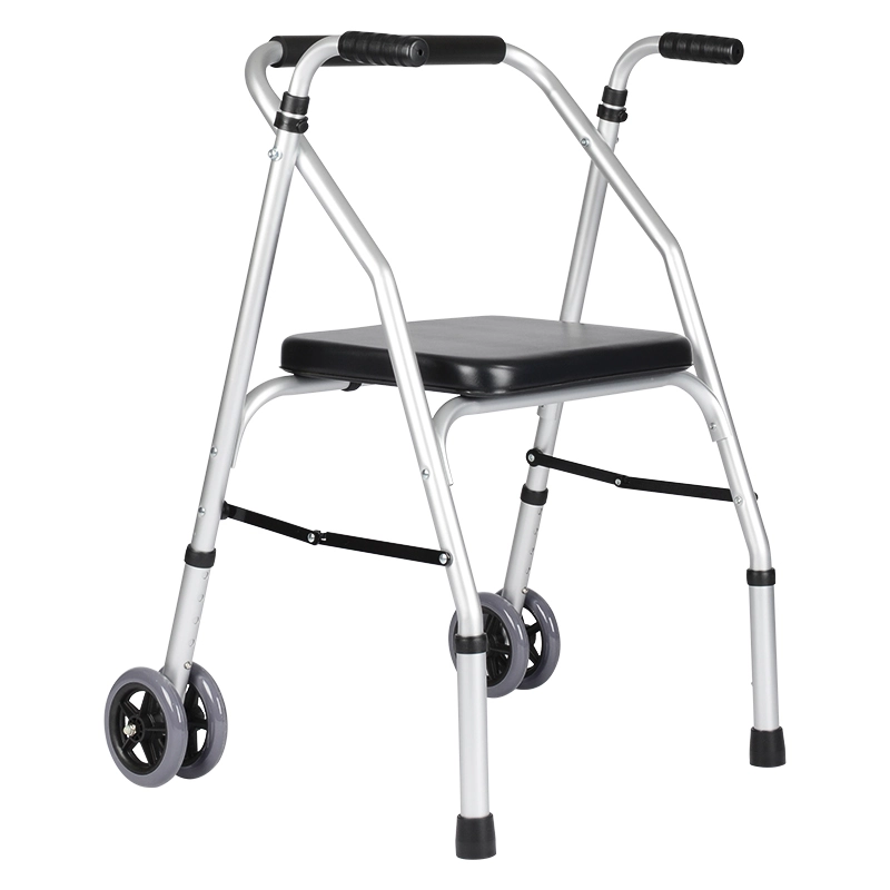 Dual Wheel Walk Aid With Seat Dual Wheel Walk Aid With Seat